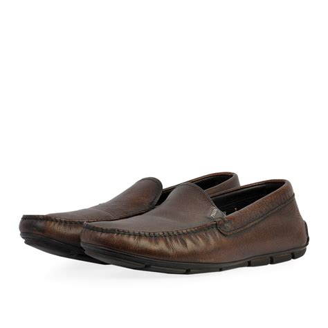 prada drivers brown|prada loafers men.